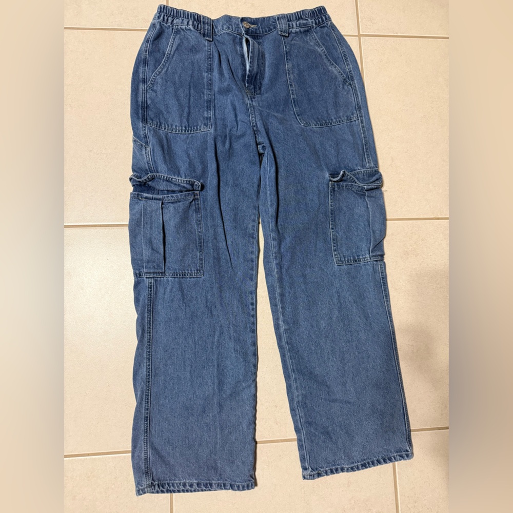 Simply society Juniors cargo wide leg jeans